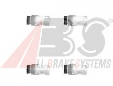 Комплектуючі, колодки дискового тормоза. ABS 1094Q (фото 1)