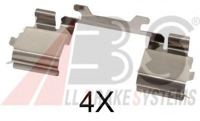 Комплектуючі, колодки дискового тормоза A.B.S. ABS 1730Q