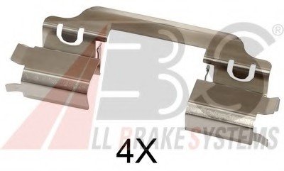 Комплектуючі, колодки дискового тормоза A.B.S. ABS 1649Q