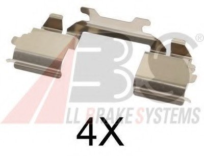 Комплектующие, колодки дискового тормоза A.B.S. ABS 1768Q