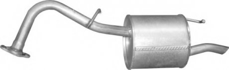 Глушник POLMO Toyota YARIS 1.0i -12V 08/05- алюмінізована сталь POLMOstrow 26.177