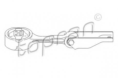 Подвеска, ступенчатая коробка передач TOPRAN 111 748