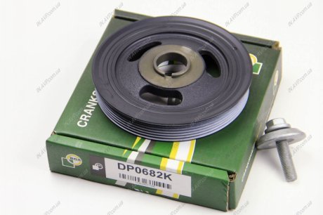 Комплект ременных шкивов, коленчатый вал BGA DP0682K