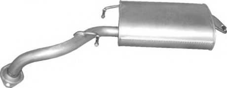 Глушник Toyota COROLLA 6 / 1.8 16V 04 - 09 алюмінізована сталь POLMOstrow 26.14