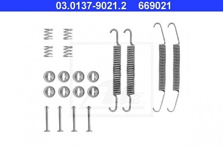 Комплектующие, тормозная колодка ATE 03.0137-9021.2