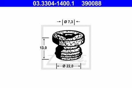 Пробка, бачок тормозной жидкости ATE 03.3304-1400.1
