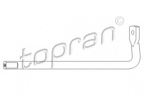 Натяжная планка, поликлиновой ремень TOPRAN 109 741