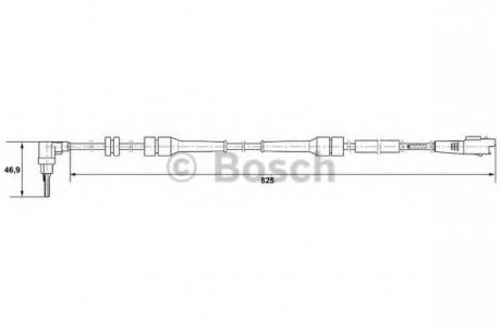 Датчик, частота вращения колеса BOSCH 0 265 007 084