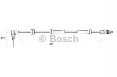 Датчик, частота вращения колеса BOSCH 0 265 007 069