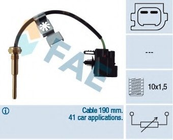 Датчик, температура охлаждающей жидкости FAE 32427