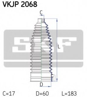 Комплект пылника, рулевое управление SKF VKJP 2068 (фото 1)
