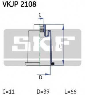 Комплект пылника, рулевое управление SKF VKJP 2108 (фото 1)