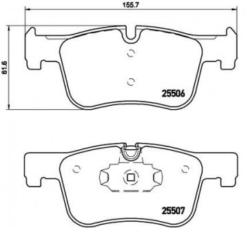 Гальмівні колодки дискові Brembo P06070X