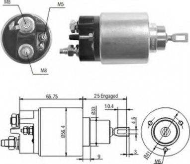 Тяговое реле, стартер Magneti Marelli 940113050208