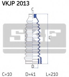 Комплект пылника, рулевое управление SKF VKJP 2013