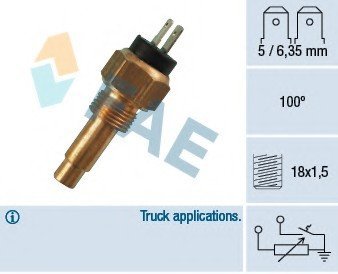 Датчик, температура охлаждающей жидкости FAE 34190