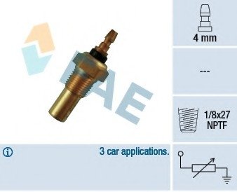 Датчик, температура охлаждающей жидкости FAE 32460