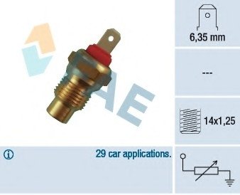 Датчик, температура охлаждающей жидкости FAE 31590