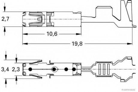 Соединительный элемент HERTH+BUSS ELPARTS JAKOPARTS 50251463 (фото 1)