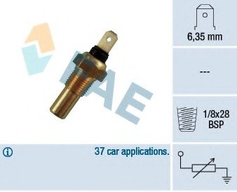 Датчик, температура охлаждающей жидкости FAE 31630