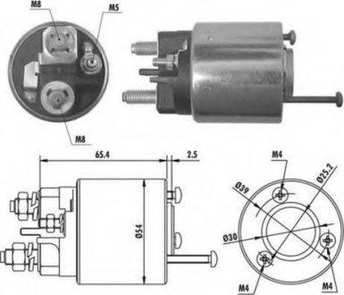 Тяговое реле, стартер Magneti Marelli 940113050066