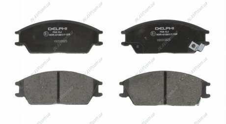 Дисковые тормозные колодки, комплект Delphi LP0704