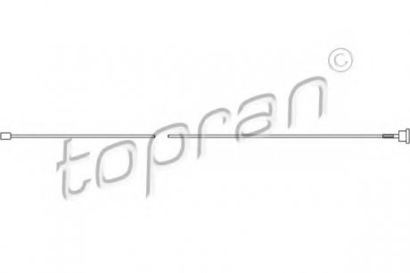 Трос, стояночная тормозная система TOPRAN 206 500 (фото 1)