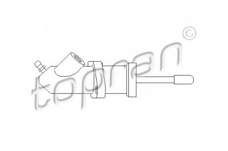 Рабочий цилиндр, система сцепления TOPRAN 500 507