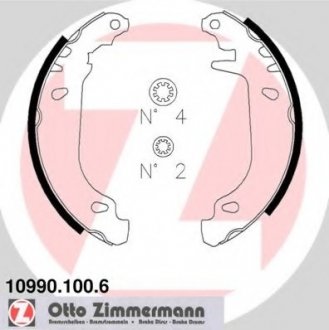 Комплект тормозных колодок ZIMMERMANN 10990.100.6 (фото 1)