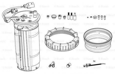 Система common rail, элементы BOSCH F 01C 600 240 (фото 1)