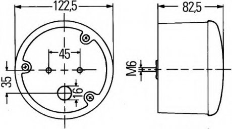 Задняя противотуманная фара HELLA 2NE 964 169-027