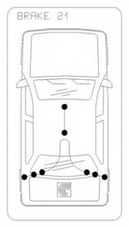 Трос, стояночная тормозная система COFLE 10.5379