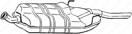 Глушитель выхлопных газов конечный Bosal 215-829