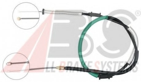 Трос, стояночная тормозная система A.B.S. ABS K18067