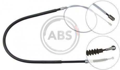 Трос ручного гальма зад. Superb 08-15 1.9TDI ABS K13766