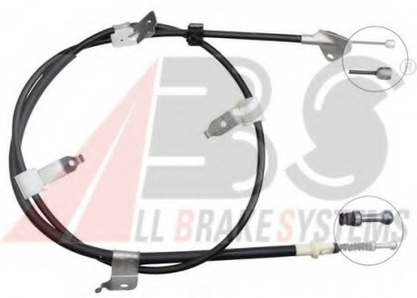 Трос, стояночная тормозная система A.B.S. ABS K12070