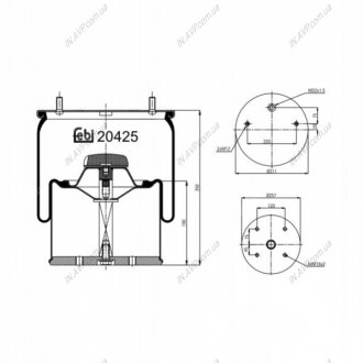 Кожух пневматической рессоры BILSTEIN FEBI 20425
