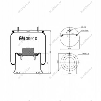 Кожух пневматической рессоры BILSTEIN FEBI 39910