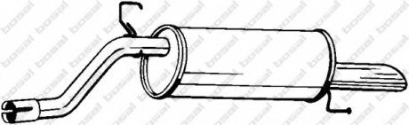 Глушитель выхлопных газов конечный Bosal 185-313