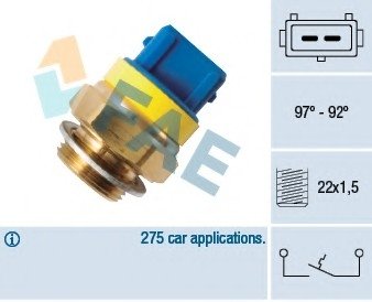 Термовыключатель, вентилятор радиатора FAE 37580