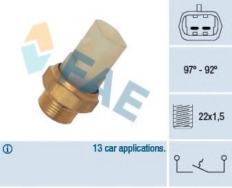 Термовыключатель, вентилятор радиатора FAE 37710