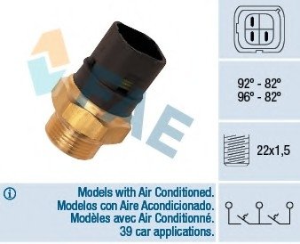 Термовыключатель, вентилятор радиатора FAE 37980