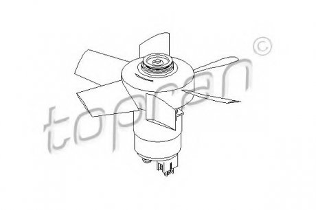 Вентилятор, охлаждение двигателя TOPRAN 107 721