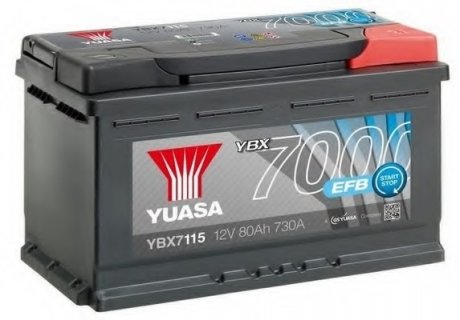 Стартерная аккумуляторная батарея YUASA YBX7115 (фото 1)
