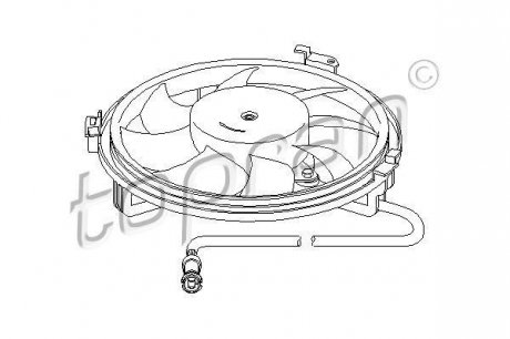 Вентилятор, охлаждение двигателя TOPRAN 107 722