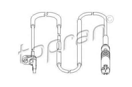 Датчик, частота вращения колеса TOPRAN 501 466