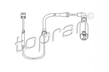 Датчик, износ тормозных колодок TOPRAN 500 659