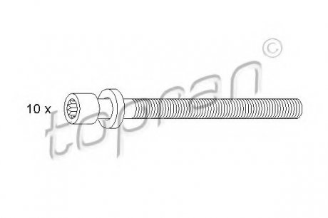 Комплект болтов головки цилидра TOPRAN 109 545