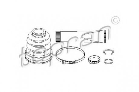 Комплект пылника, приводной вал TOPRAN 301 941