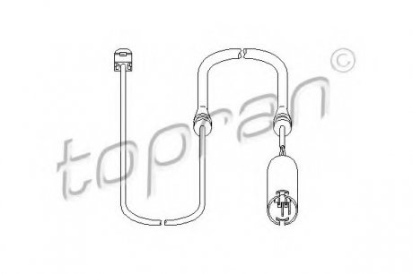 Датчик, износ тормозных колодок TOPRAN 501 224